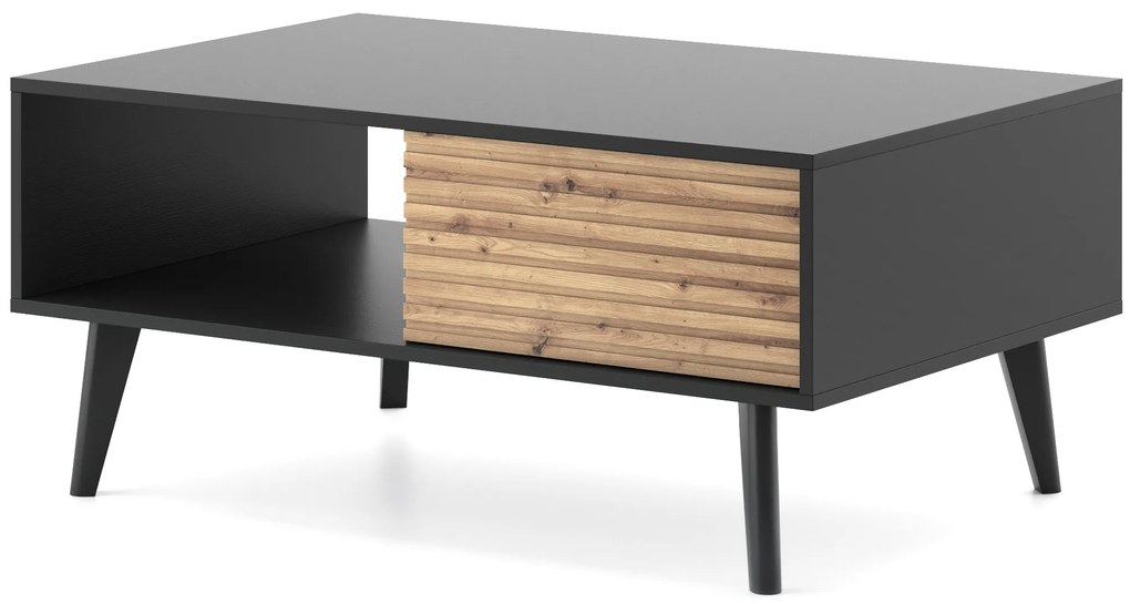Konferenční stolek Willow II 104 cm dub artisan/černý