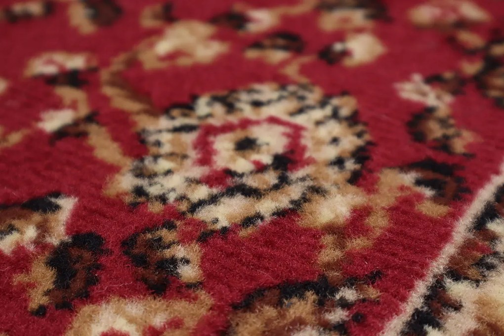 Weltom, AKCIA: 112x100 cm Behúň na mieru Samira New 12003-023 red - obšitý zo všetkých strán, červená, chodba / predsieň