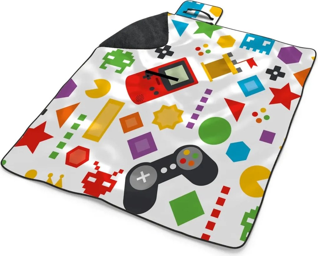 Sablio Plážová deka Videohra: 200x140 cm