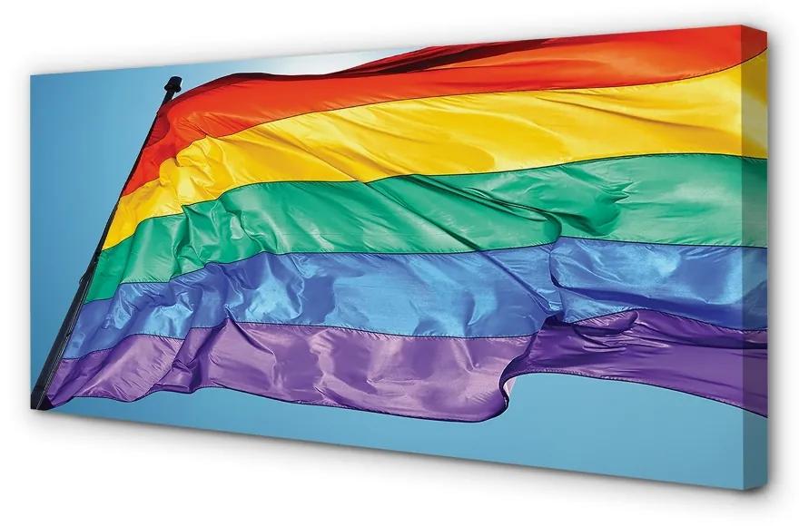 Obraz canvas farebné vlajky 100x50 cm