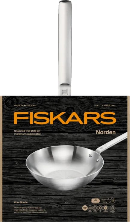 Nerezová panvica wok Norden Steel 28cm