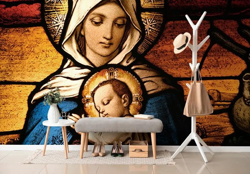 Tapeta Panna Mária s Ježiškom - 375x250