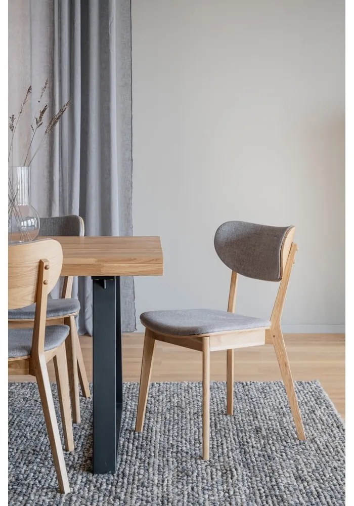 Sivé jedálenské stoličky v súprave 2 ks Kato - Rowico