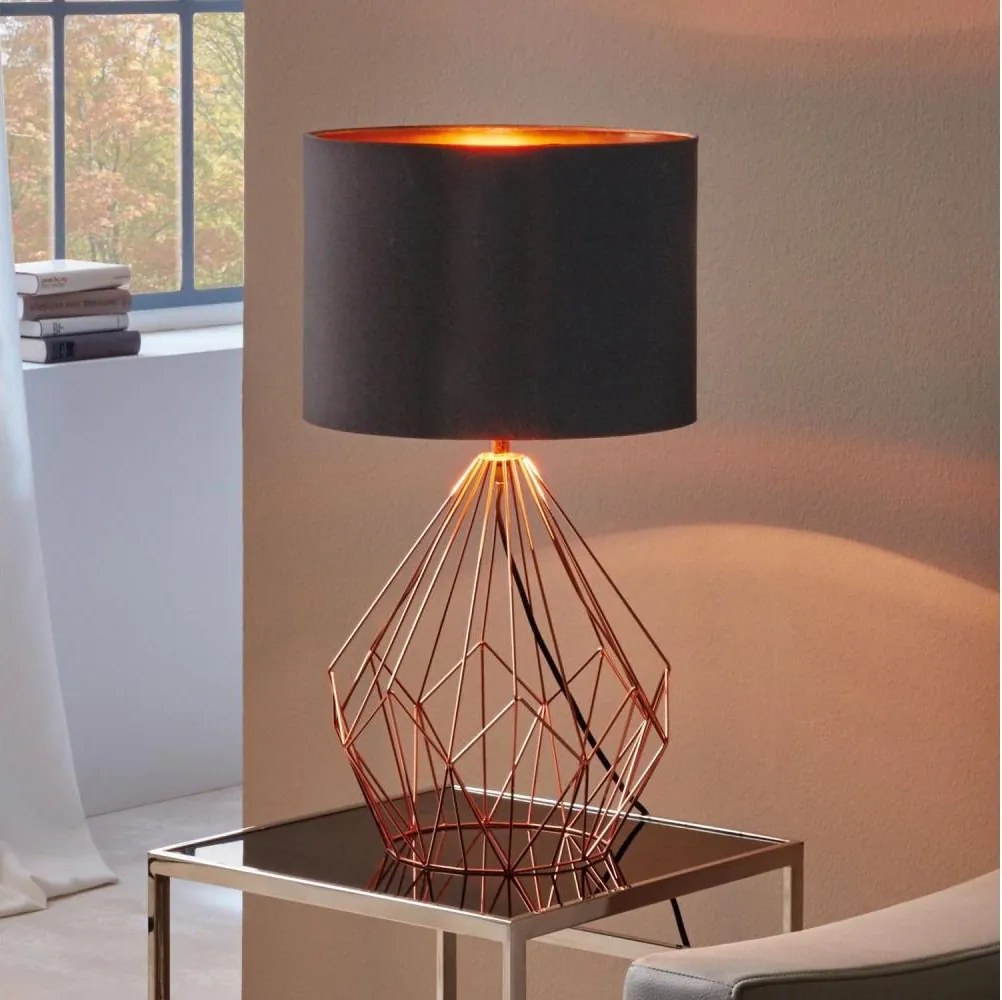 Eglo 95185 - Stolná lampa PEDREGAL 1xE27/60W/230V