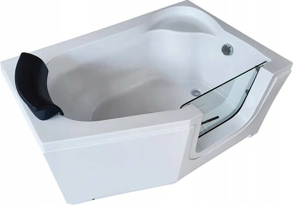 Vaňa s otváracími dverami pre osoby so zdravotným postihnutím 135x90