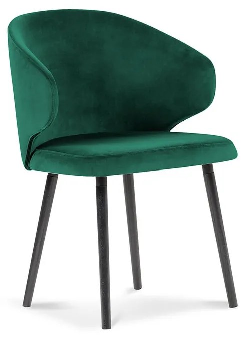 Zelená Zamatová stolička Nemesis dĺžka 57 × šírka 54 × výška 81 cm WINDSOR & CO
