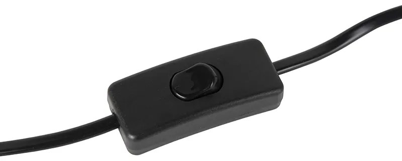 Retro stolná lampa čierna s bronzom - Milou