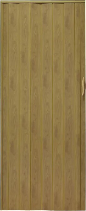 Skladacie dvere 001P svetlý dub matný 90 cm