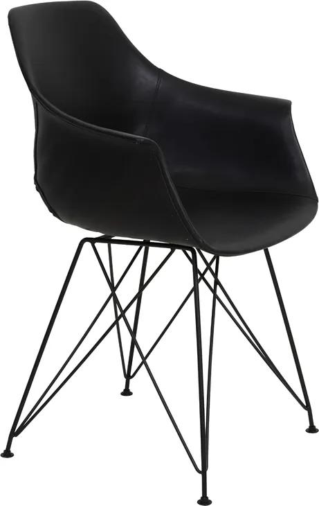 Jedálenská stolička 63x57x82 cm SERBIN black