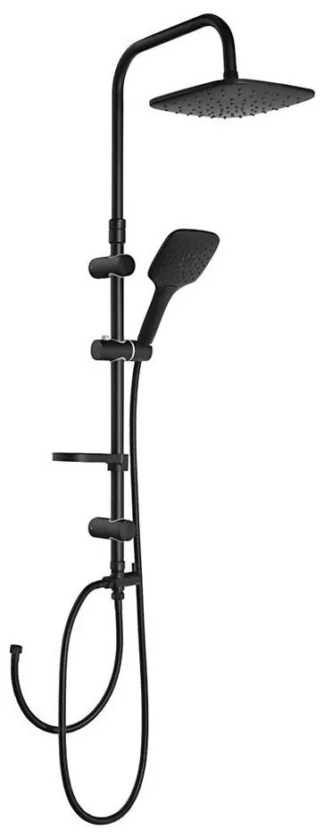 Aqualine - Sprchová sada KERA matná čierna