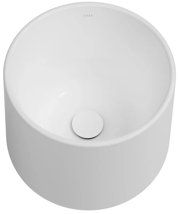 Isvea Isvea, ALLEGRO keramické umývadlo vysoké, priemer 42cm, biela, 10AL66042