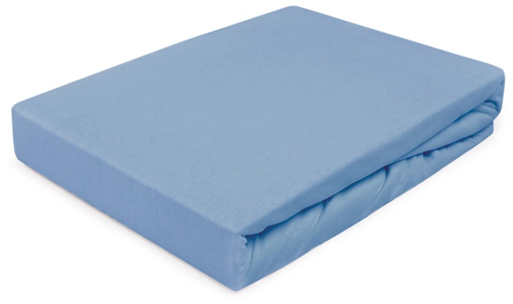 JERSEY PRESTIERADLO PREMIUM 200X220 CM MODRÉ