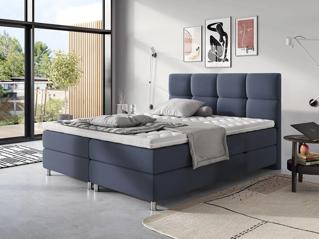 Manželská posteľ Boxspring 140 cm. Vlastná spoľahlivá doprava až k Vám domov. 1054291