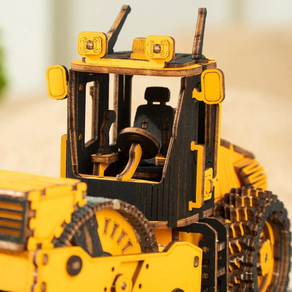Robotime Rokr 3D dřevěné puzzle Silniční válec 149 ks