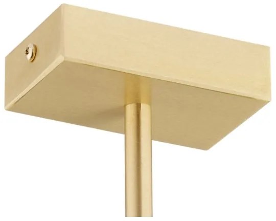 Argon 1767 - Luster na tyči FREEMONT 4xE27/15W/230V zlatá/biela/čierna