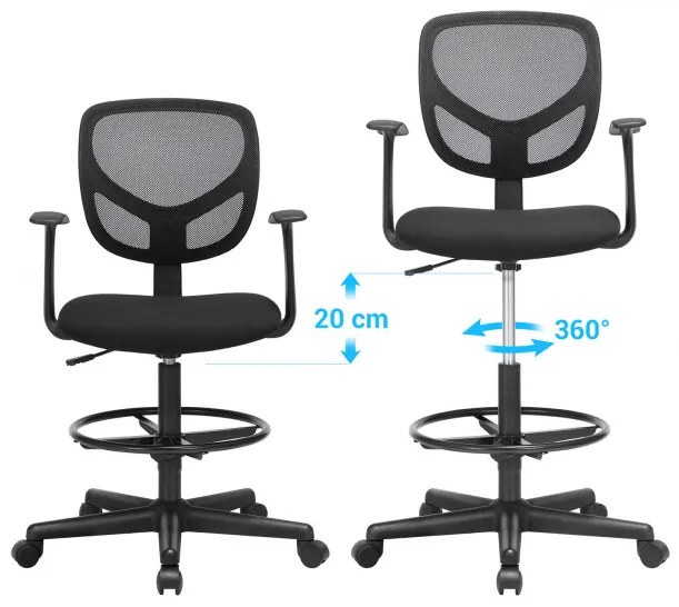 Ergonomická kancelárska stolička OBN25BK