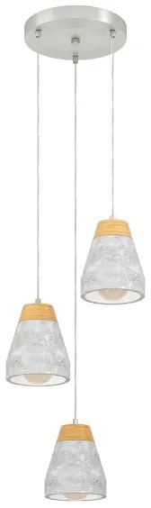 Eglo 95526 - Luster TAREGA 3xE27/60W/230V