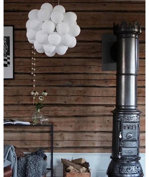 ByRydens 4200440-5002 - Luster na lanku GROSS 8xG9/4W/230V biela