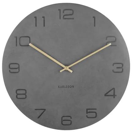 Nástenne hodiny Karlsson KA5667GY Vigorous 40cm