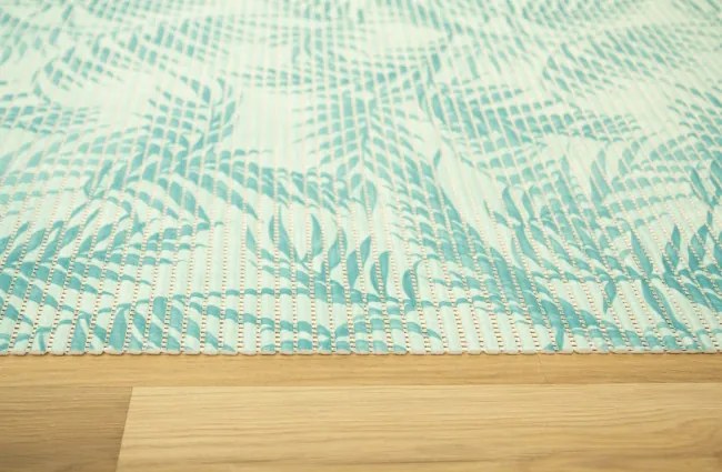 Kúpelňová penová Softy-tex 849 Palmové listy zelená / mätová