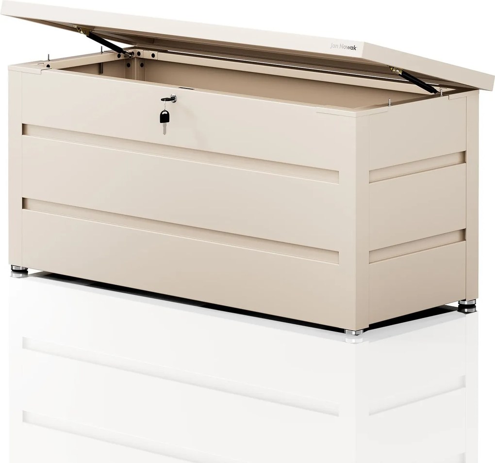 Veľký záhradný a balkónový box béžový: CARRIE 1190 x 520 x 587 mm
