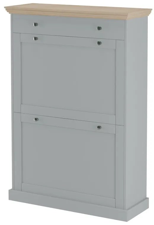 Sivá výklopná skrinka na topánky Binz – Støraa