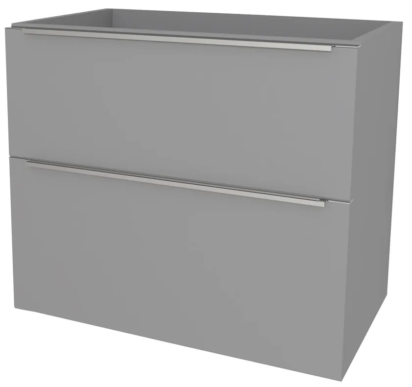Mereo, Mereo Mailo, kúpeľňová skrinka 101 cm, chróm madlo, Multidecor, Šedá supermat, MER-CN592SSEDA