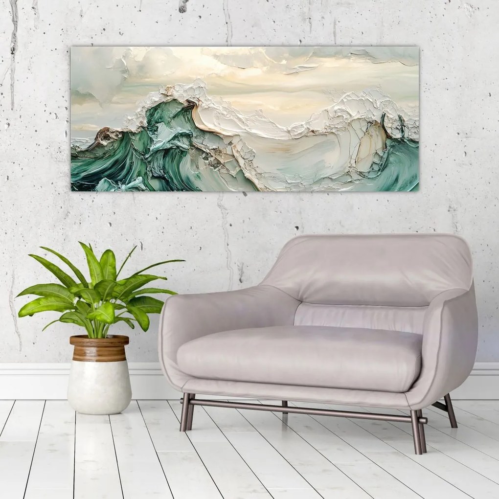 Obraz - 3D abstrakcie mora (120x50 cm)