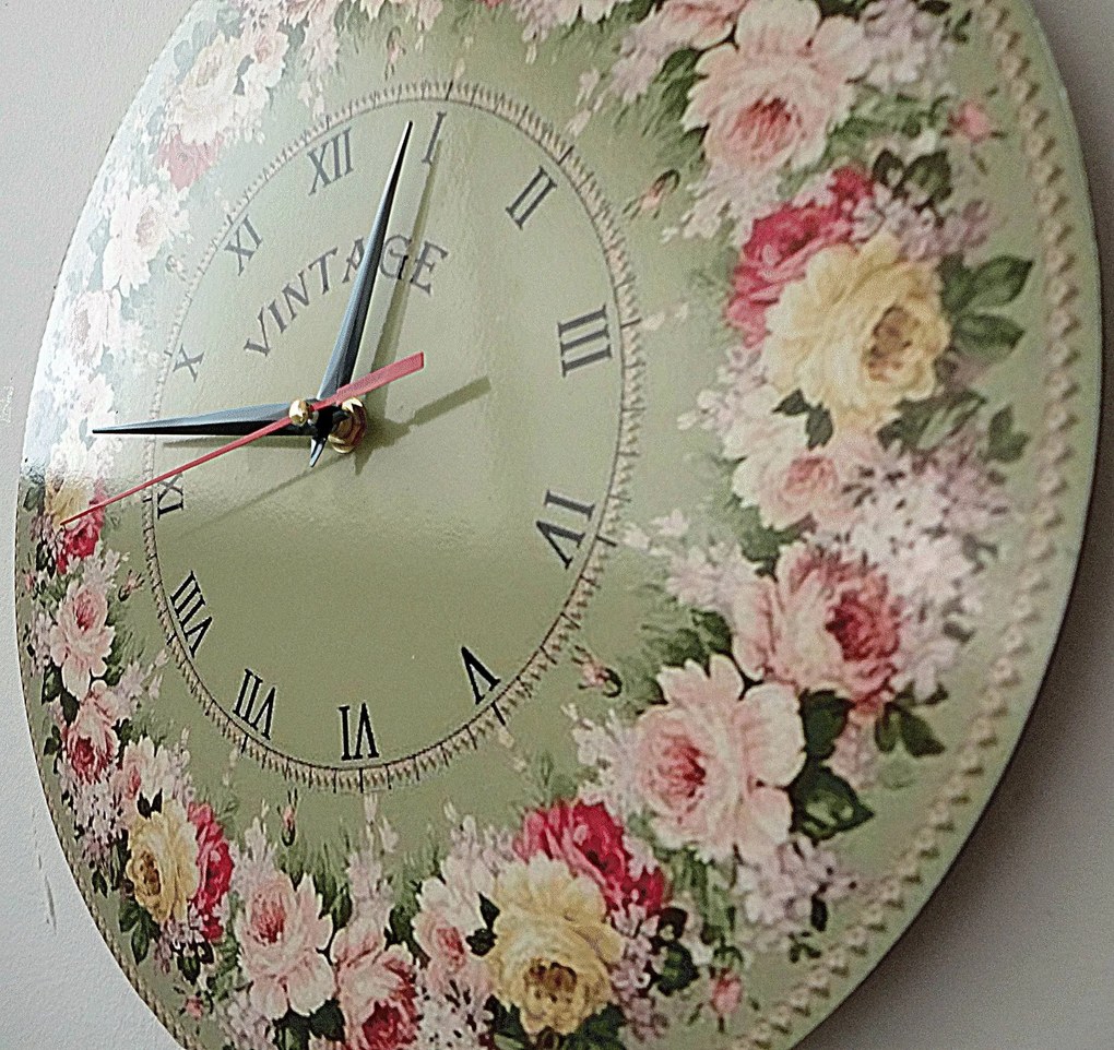 SENTOP | Drevené nástenné hodiny kvet I SENTOP HDFK002 - Wooden clock analógové