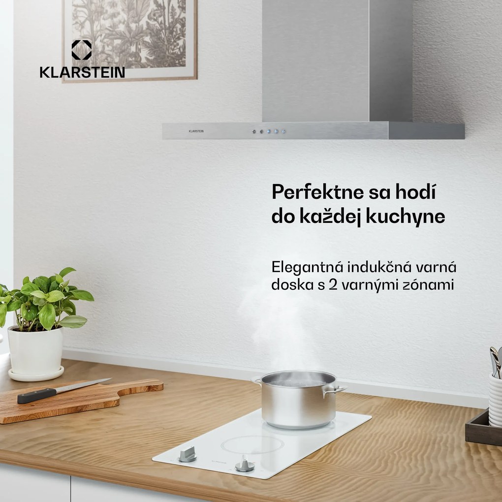 Klarstein Kochheld indukčná varná doska | Elegantná a výkonná | 2 varné zóny | 3500 W | 30 cm