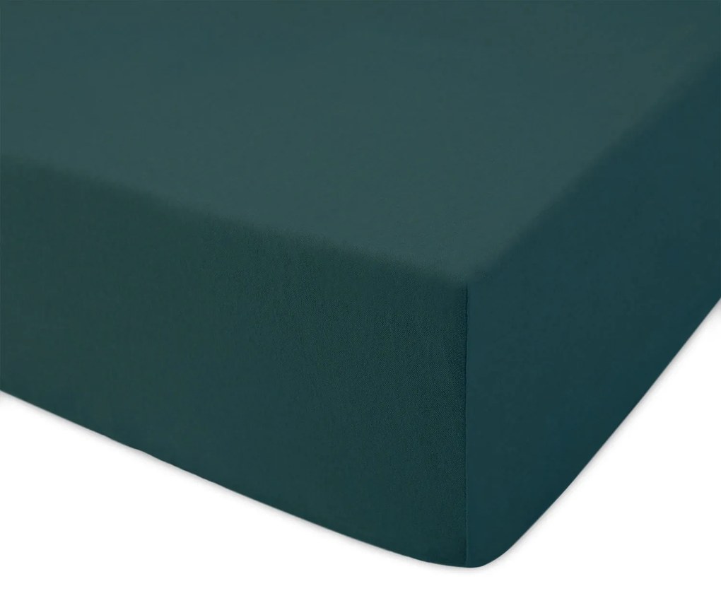 JERSEY PRESTIERADLO PREMIUM 90X200 CM TMAVOZELENÉ