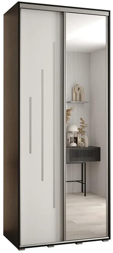 Skriňa 45 Canaris 13 110 čierna/biela/silver