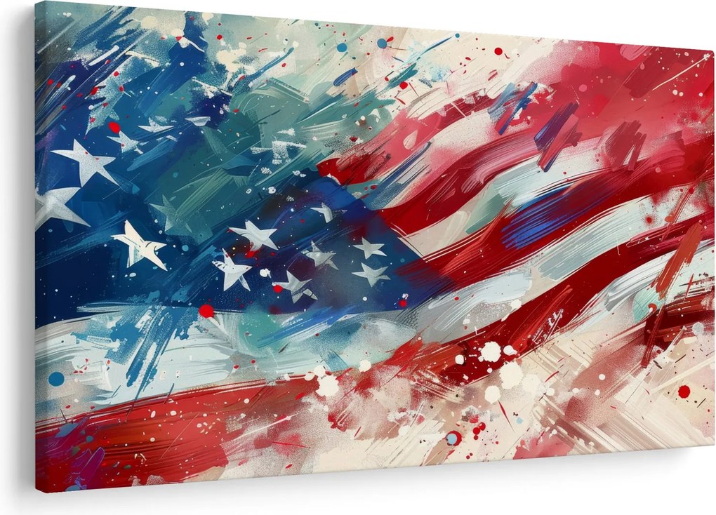 Obraz - Vlajka USA (90x60 cm)