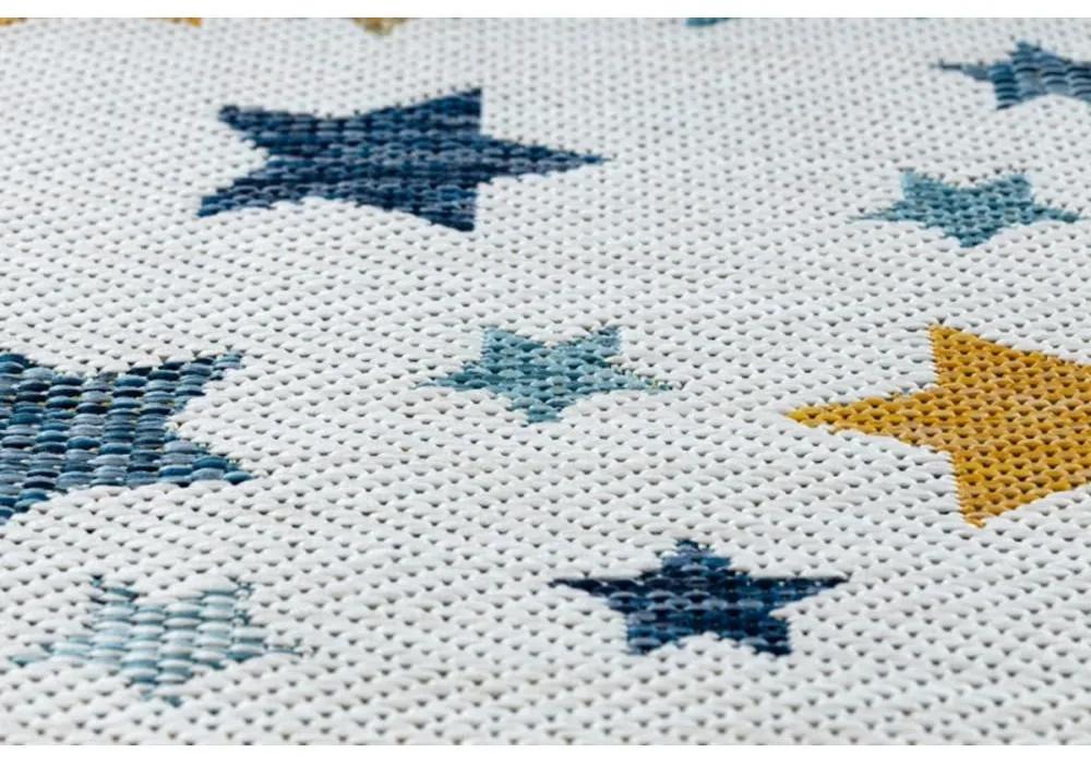 Detský kusový koberec Hviezdičky krémový 140x190cm