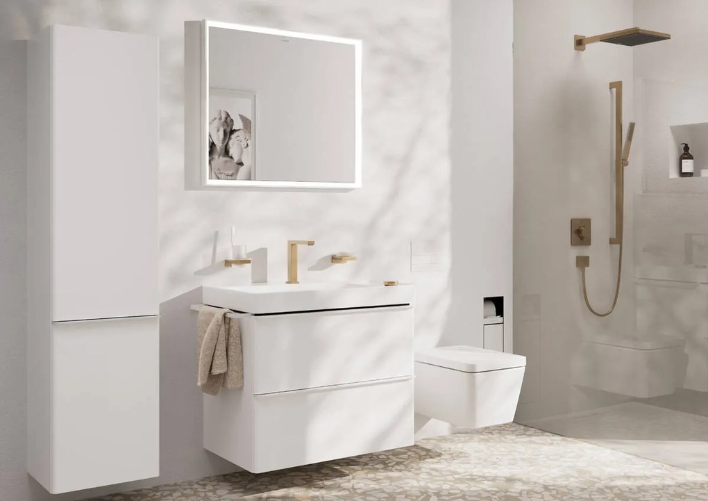 Hansgrohe Pulsify E, hlavová sprcha 260 1jet EcoSmart+, kartáčovaný bronz, HAN-24333140