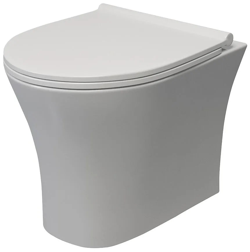 Závesná WC misa Zara Round Rimless s doskou volne padajúca