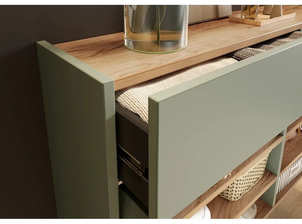 Zelená/v prírodnej farbe predsieňová zostava Ameca – Germania