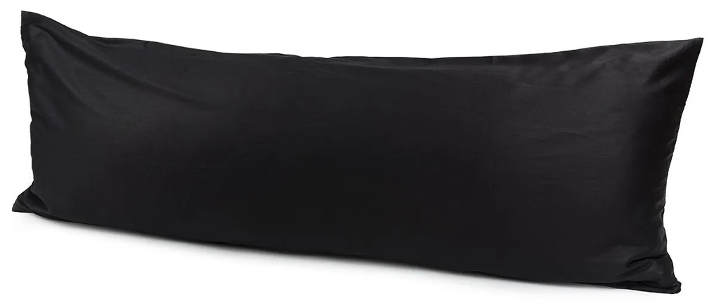 4Home obliečka na Relaxačný vankúš Náhradný manžel satén čierna, 50 x 150 cm
