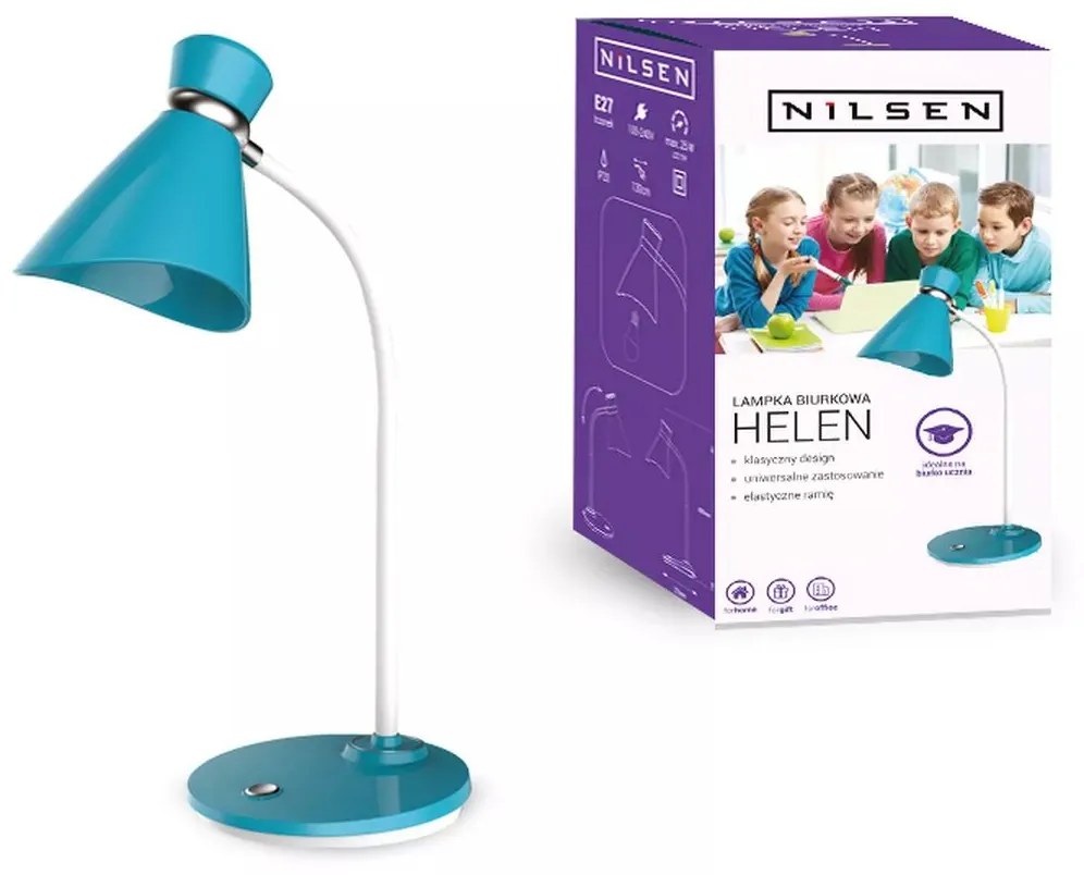 Kancelárska lampa Helen Nilsen E27 BLUE BL013 BL013