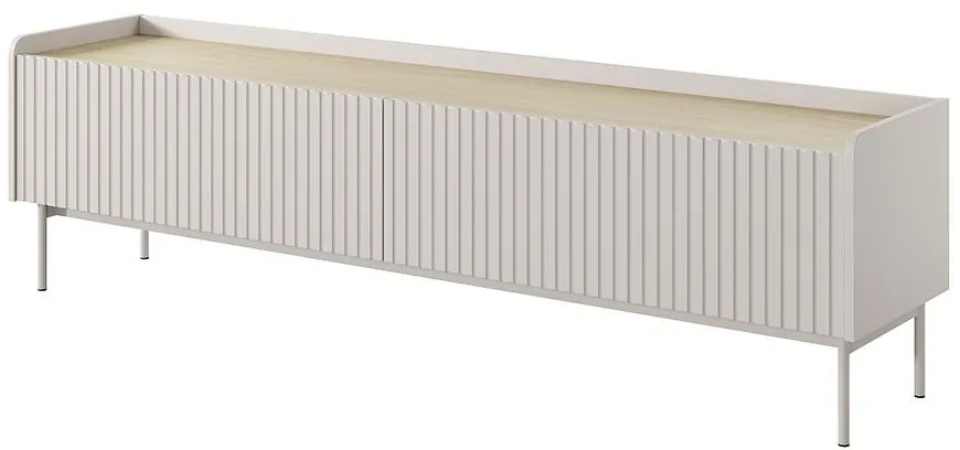 TV stolík Level RTV E 181 2d Beige/dub Scandi