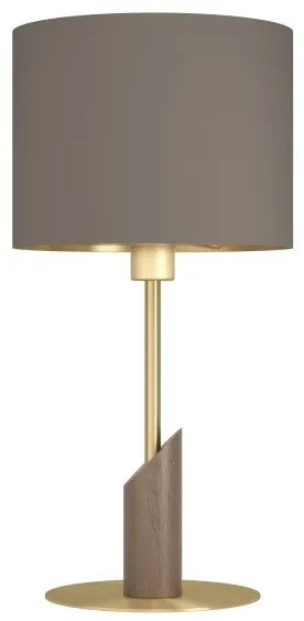 Eglo 390337 - Stolná lampa SANTANDRIA 1xE27/40W/230V hnedá/zlatá