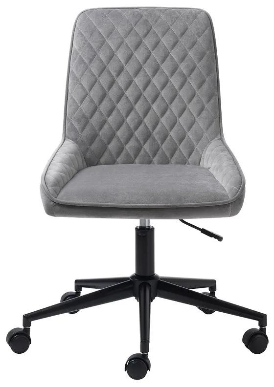 Dizajnová kancelárska stolička Dana sivý zamat