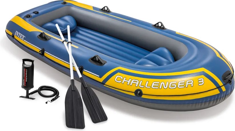 INTEX Nafukovací čln Challenger 3 set