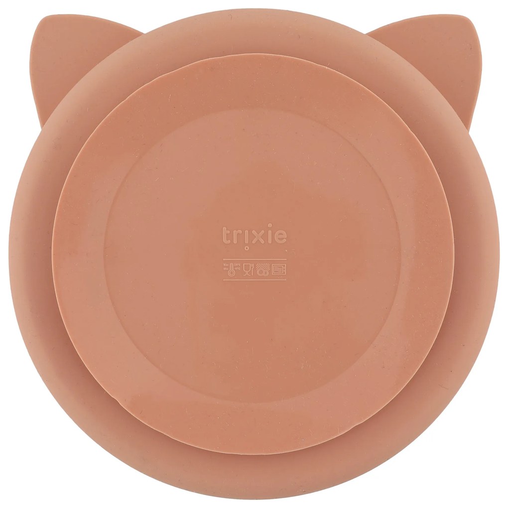 Detský silikónový tanier s prísavkou Mrs. Cat