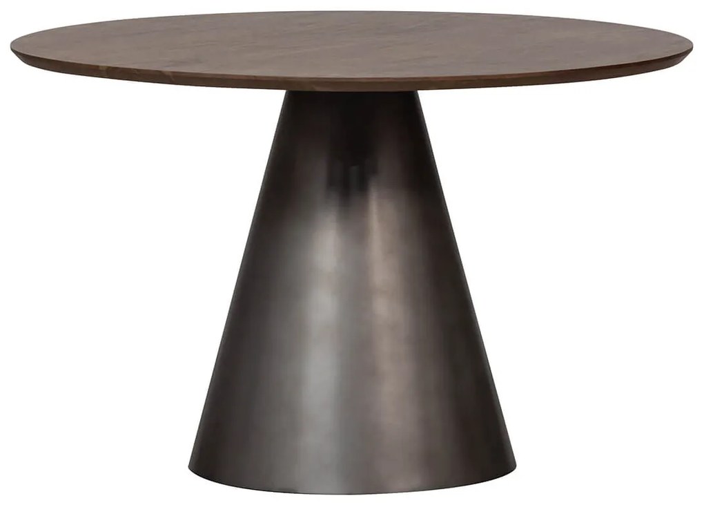 Jedálenský stôl giggie ø 120 cm tmavo hnedý MUZZA