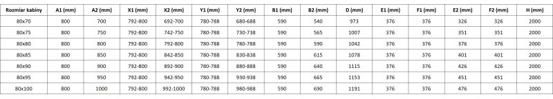 Mexen Lunar-F Duo, sklápací sprchový kút 80 x 80 cm, 8mm číre sklo, profil grafit brúsený, 836-080L-080P-66-00