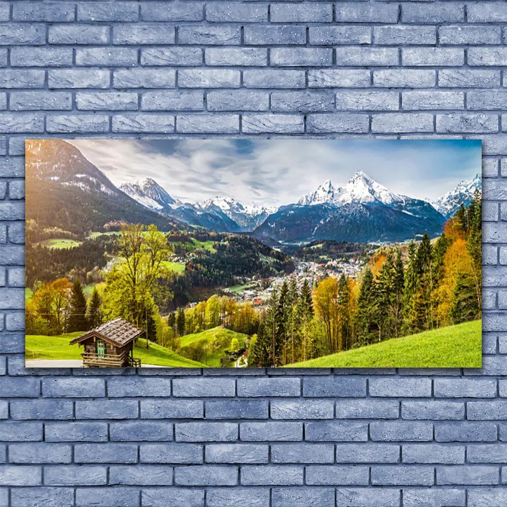 Obraz na akrylátovom skle Alpy príroda 120x60 cm