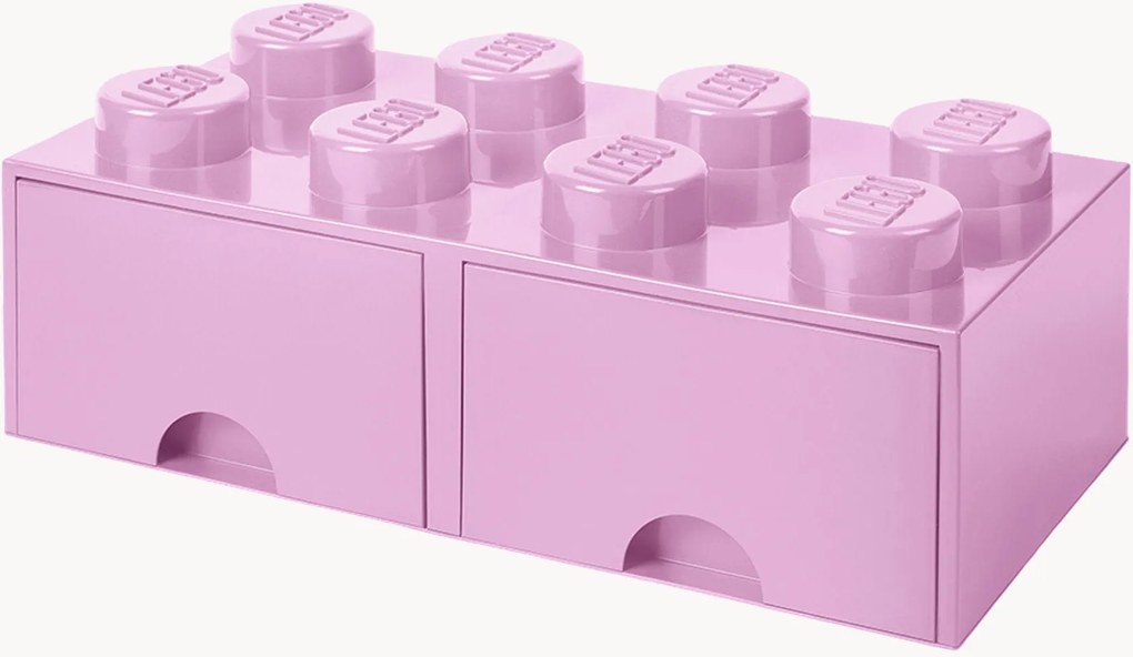 Úložná detská zásuvka LEGO s 8 gombíkmi Brick