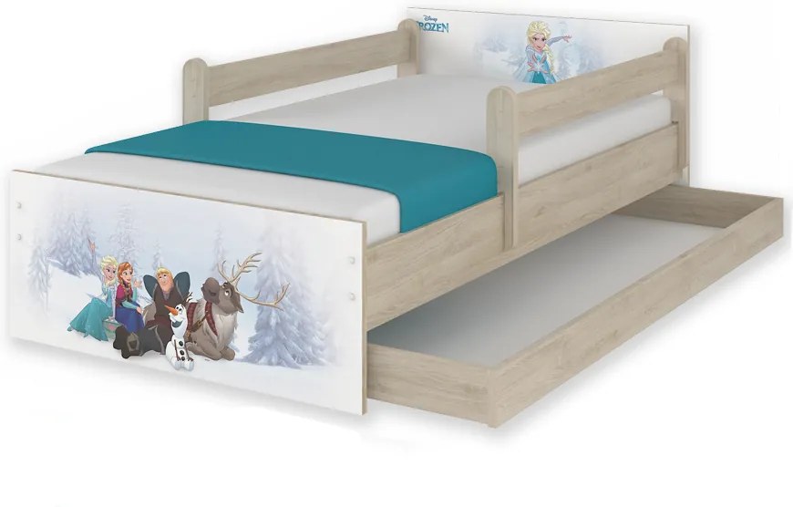 MAXMAX Detská posteľ MAX sa zásuvkou Disney - FROZEN 200x90 cm