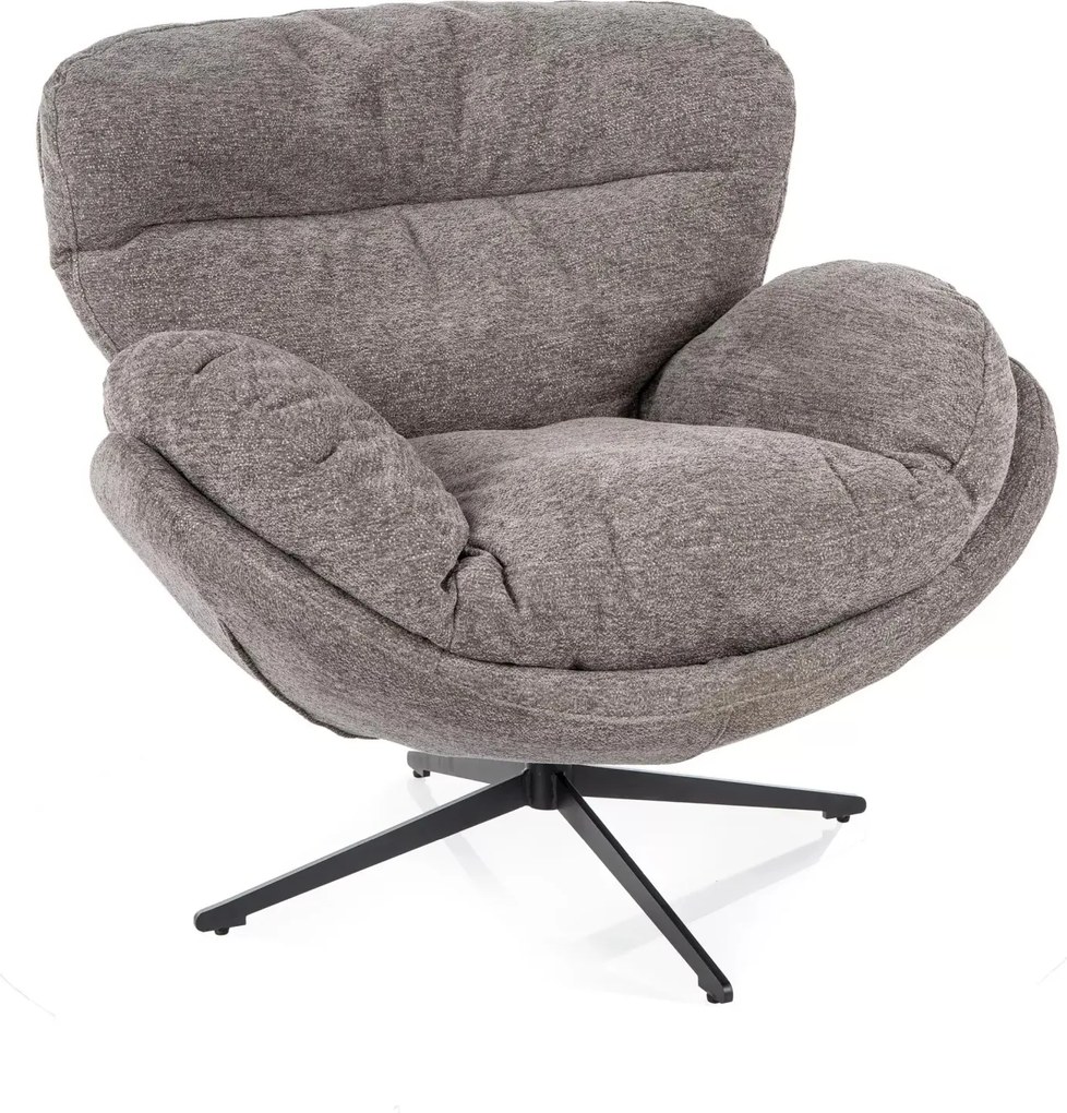 Designové otočné křeslo Florence šedé